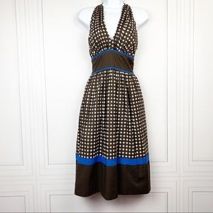 Anthropologie DONNA MORGAN, Halter Midi Dress Sz 2